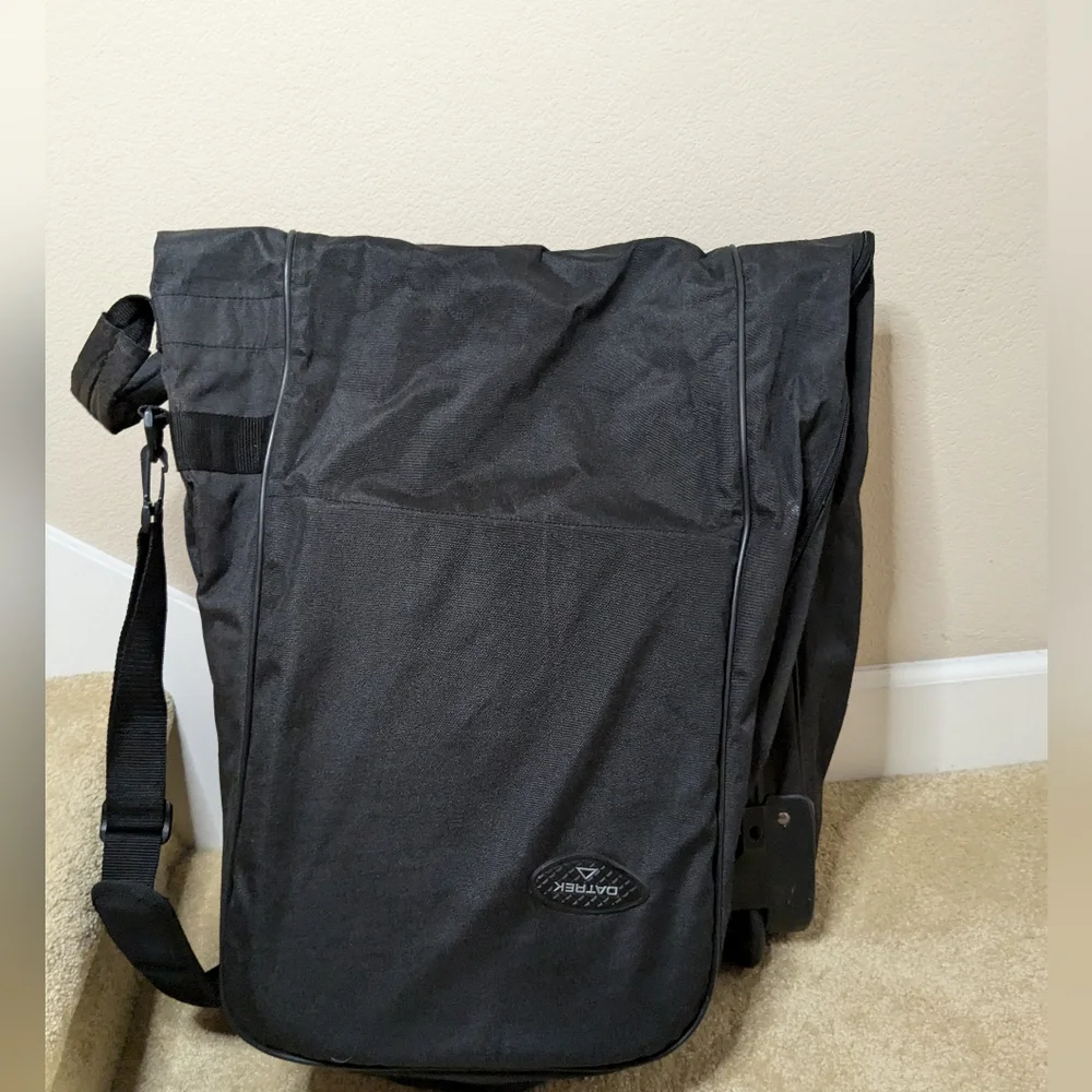 Datrek Golf Club Travel Case Carry Soft Rolling Flight Bag Black